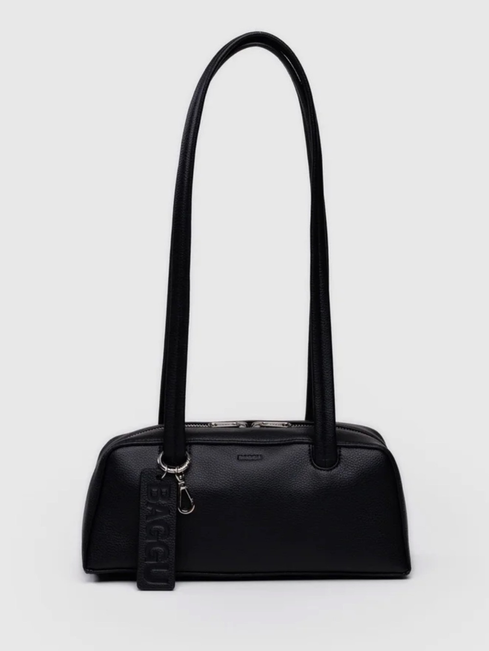 BAGGU Black Long-Handle Shoulder Bag